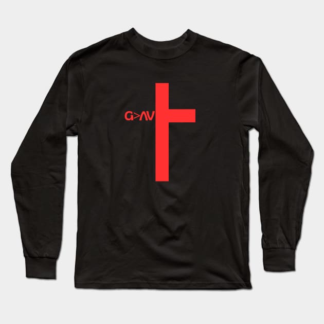 God Is Greater Than The Highs And Lows Long Sleeve T-Shirt by All Things Gospel